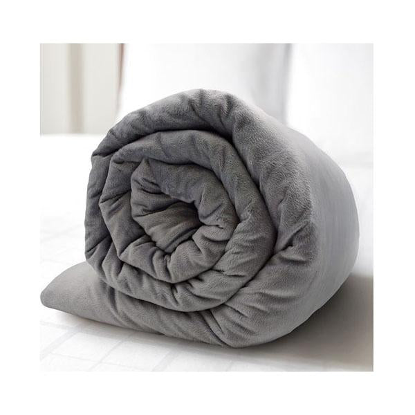 Royal Comfort Weighted Gravity Blanket Removable Cover Dark Grey